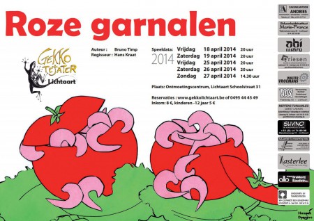 2014 "Roze garnalen" van Bruno Timp - Gekko Lichtaart