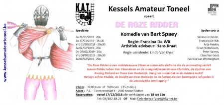 2019 - "De Roze Ridder" van Bart Spaey - Kessels Amateur Toneel