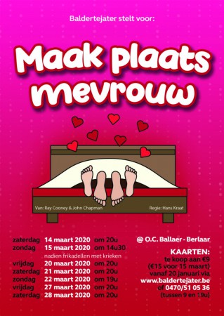 2024  Maak plaats mevrouw - Ray Cooney - Baldertejater 